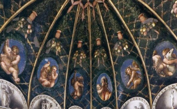 Camera della Badessa Giovanna da Piacenza, affrescata da Correggio, Parma